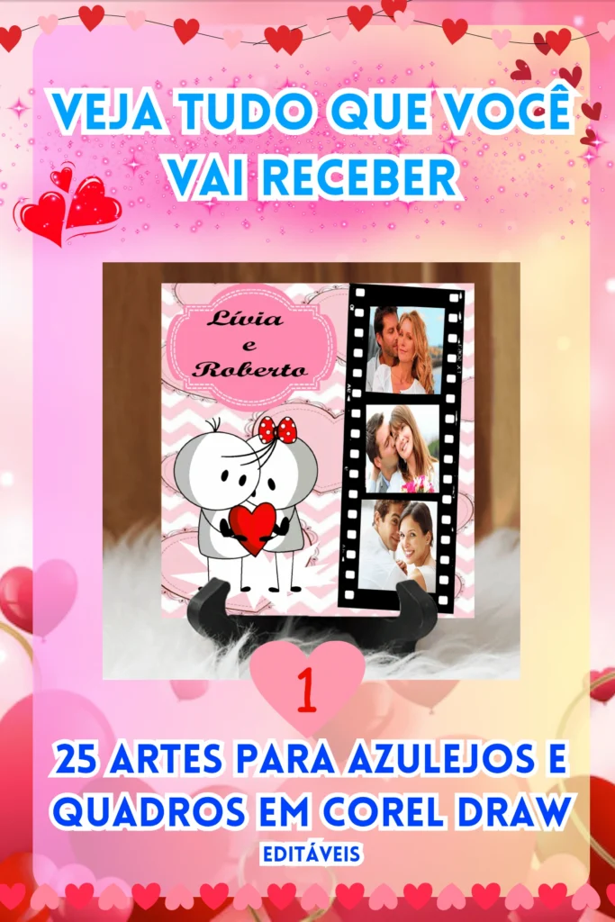 PACK DIA DOS NAMORADOS AZULEJOS