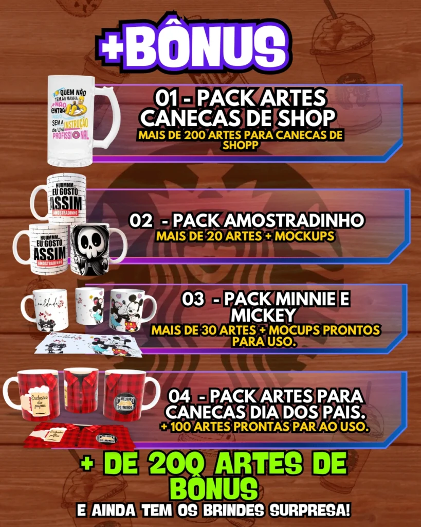 ARTE PARA CANECA STARBUCKS 2026