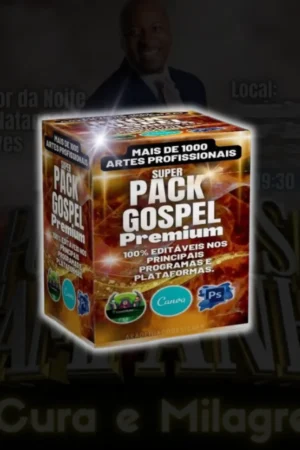 PACK GOSPEL SOCIAL MÍDIA COREL DRAW, CANVA E PHOTOSHOP