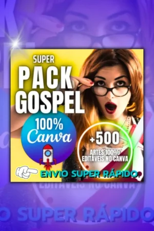 pack gospel canva - posts gospel editáveis no canva