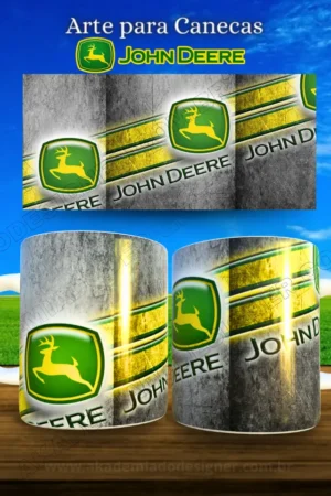 arte sublimação de canecas deere jonh