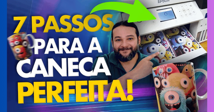 SUBLIMAÇÃO em CANECA! Como estampar a Caneca Perfeita!