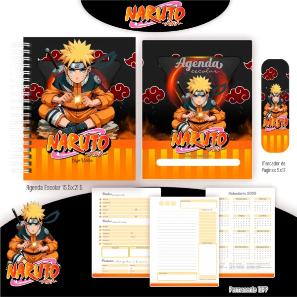 Kit Papelaria NARUTO. Escolar e Saúde - Image 4