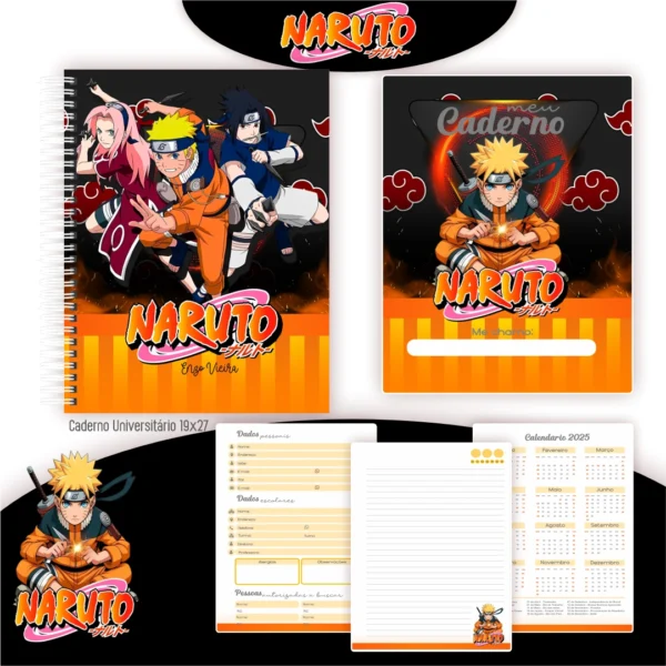 Kit Papelaria NARUTO. Escolar e Saúde - Image 5