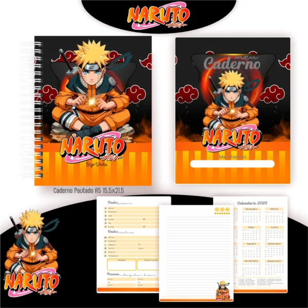 Kit Papelaria NARUTO. Escolar e Saúde - Image 6