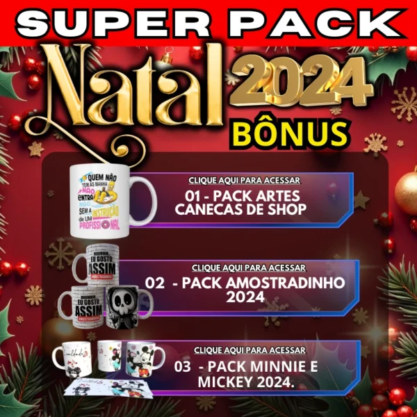 PACK SUBLIMAÇÃO DE CANECAS NATAL 2024 - Image 3