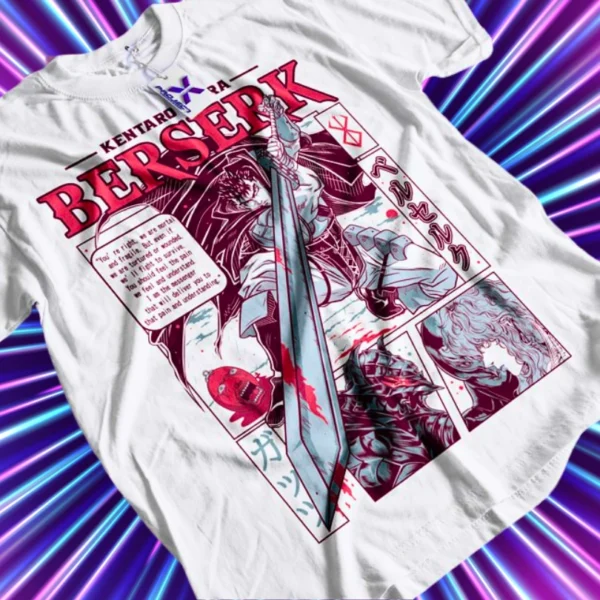 ARTE CAMISA ANIME BERSERK+ BÔNUS - SUBLIMAÇÃO, ESTAMPARIA E DTF - Image 2