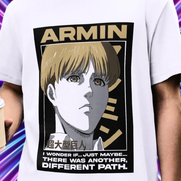 ARTE CAMISA ANIME ARMIN + BÔNUS - SUBLIMAÇÃO, ESTAMPARIA E DTF - Image 2