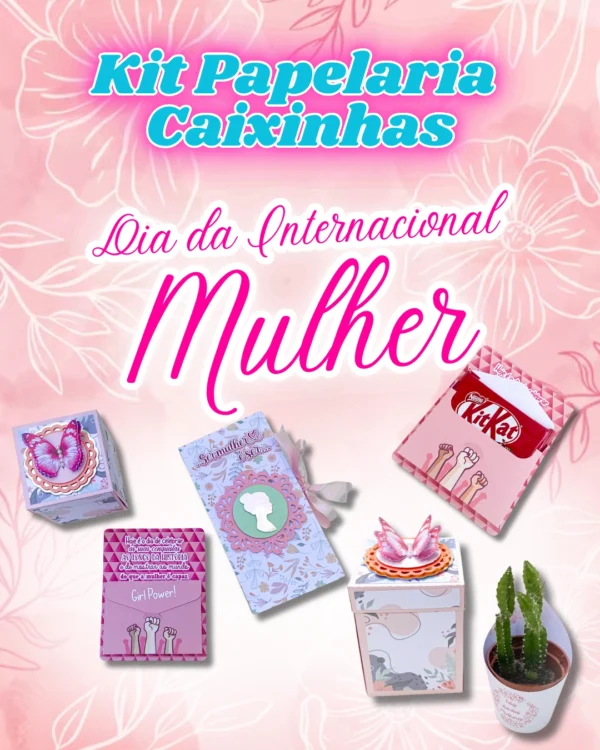 Kit Papelaria DIA DAS MÃES 2025 caixinhas