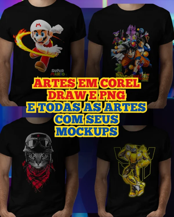 PACK SUBLIMAÇÃO CAMISAS GEEK - ANIMES - 2025 - Image 5