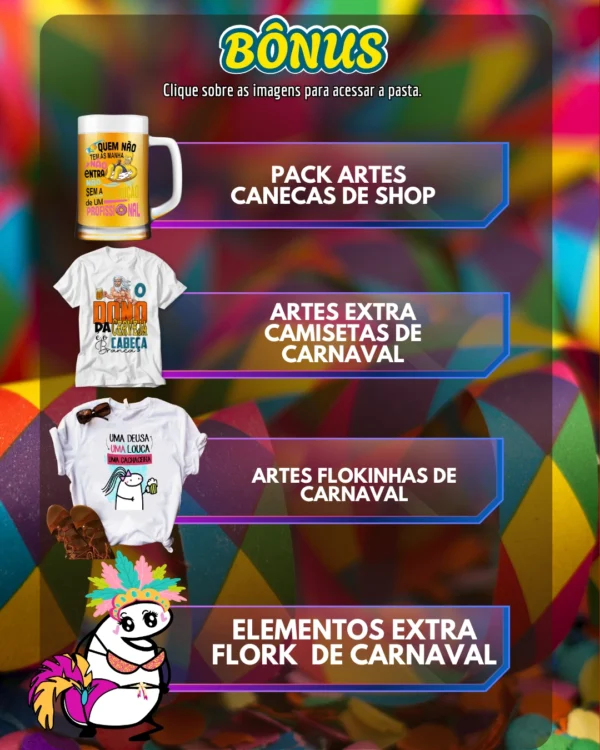 PACK SUBLIMAÇÃO DE CARNAVAL - CANECAS - CAMISAS E ABADÁS - Image 4