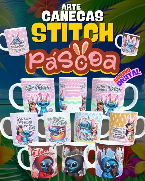 PACK STITCH CANECAS PASCOA 2025