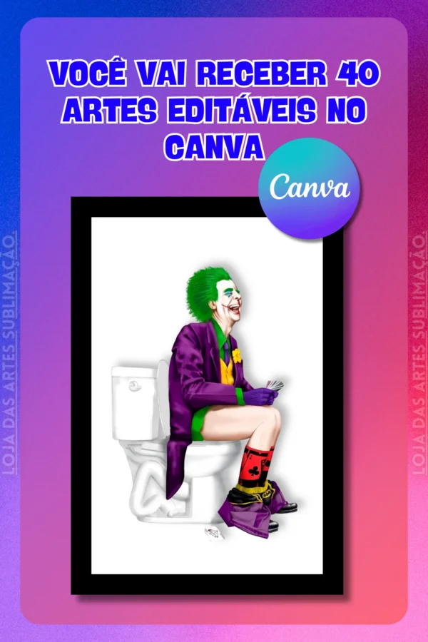 PACK ARTES PARA QUADROS - HERÓIS NO BANHEIRO - Image 4