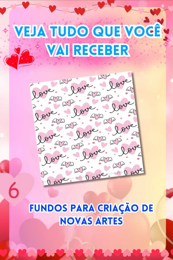 PACK DIA DOS NAMORADOS QUADROS E AZULEJOS COM ESPAÇO PARA FOTO - Imagem 5