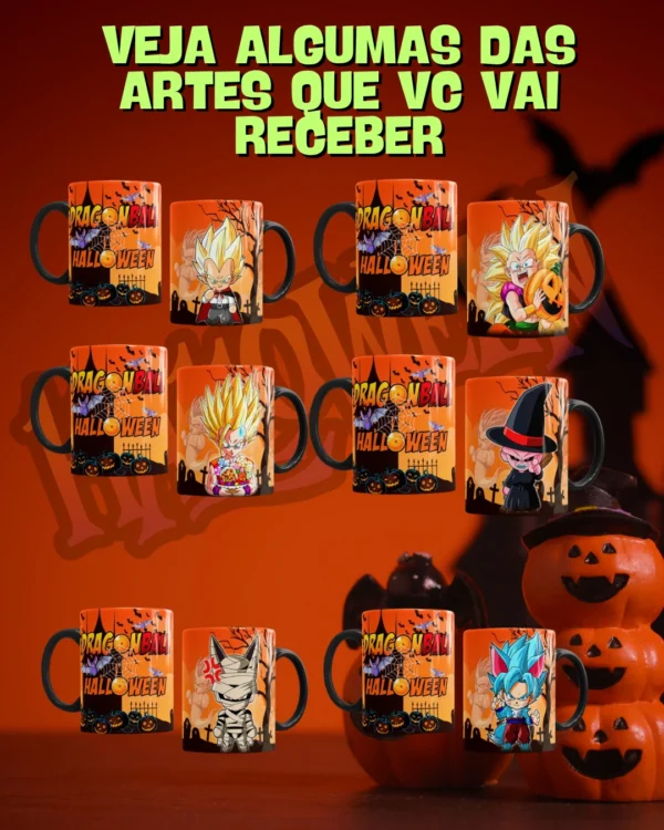 PACK ARTES PARA CANECAS HALLOWEEN + BÔNUS ARTES PARA CAMISAS - Imagem 7