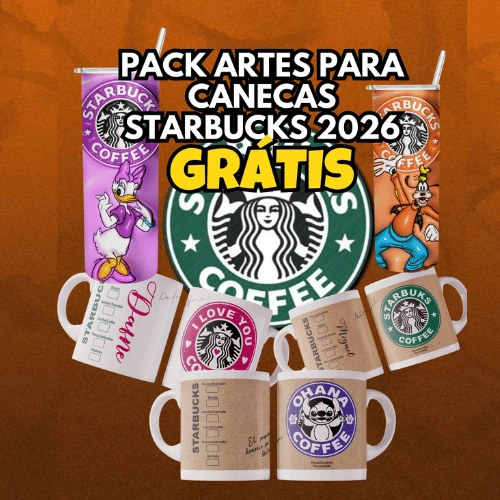 arte para sublimação Starbucks Coffee em caneca