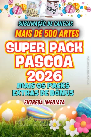 PACK ARTES CANECAS PASCOA 2026