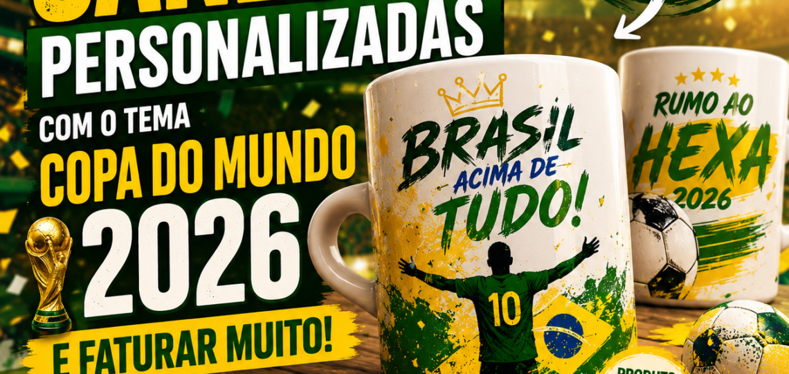 Canecas da Copa do Mundo 2026: Como Vender Mais e Lucrar com a Paixão dos Torcedores